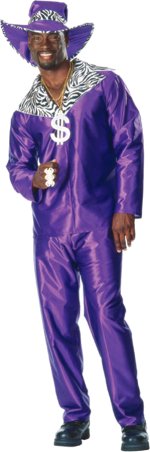 Unbranded Fancy Dress - Mac Daddy Adult Pimp Costume