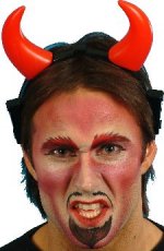 Unbranded Fancy Dress - RED Light Up Devil Horns