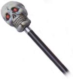 Fancy Dress Costumes - 48 Long Skull Walking Cane Silver