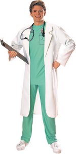 Fancy Dress Costumes - Doctorand#39;s White Lab Coat