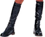 Unbranded Fancy Dress Costumes - Ladies Black Vinyl Boot Tops