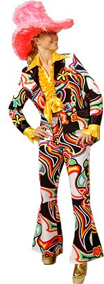 Unbranded Fancy Dress Costumes - Lady Disco Suit Fantasy Design Dress 18 EU 44