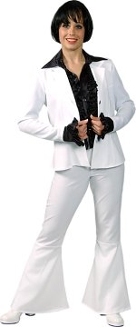 Fancy Dress Costumes - Lady Saturday Night Fever Suit Medium