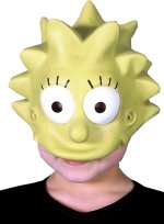 Unbranded Fancy Dress Costumes - Lisa Simpson Child Vinyl Half Cap Mask