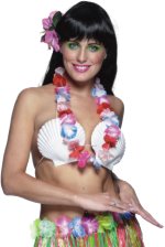 Fancy Dress Costumes - Multicolour Silk Flower Garland