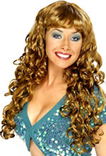 Unbranded Fancy Dress Costumes - Siren Wig BROWN