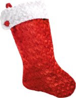 Includes christmas Santa stocking.