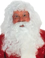 Fancy Dress Costumes - Synthetic Santa Wig and Beard Set