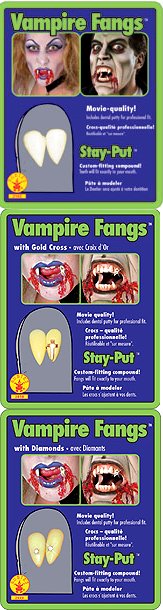 Unbranded Fancy Dress Costumes - Vampire Fang Teeth Caps Diamond