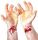 Unbranded Fancy Dress Costumes - Woochie Bloody Slashed Wrist