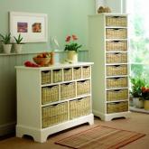 Unbranded Farmhouse 8 Drawer Tallboy - ivory