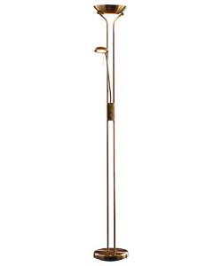 Unbranded Father and Child Painted Floor Lamp - Antique