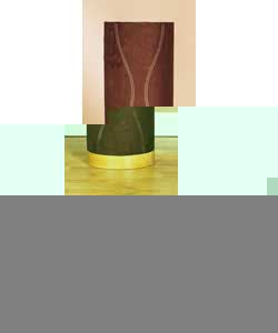 Faux Suede Laser Cut Column Floor Lamp