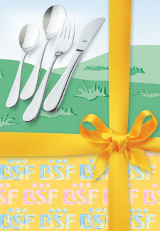 Unbranded Filou  plain childrens cutlery set