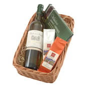 Fine Wine and Chocolates Christmas Gift BAsket