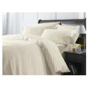 Unbranded Finest Cream Floral Super King Duvet Set