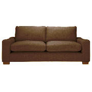 Unbranded Finest Dakota large Chenille Sofa, Chocolate