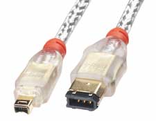 IEEE 1394 compliantGold Plated connectors to prevent oxidisation for maximum reliability4 pin connec