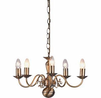 Unbranded Flanders Chandelier 5 Light Ceiling Fitting