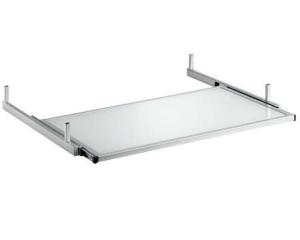 Unbranded Flatline white glass keyboard shelf