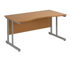 Unbranded Fleming c-leg double wave desk