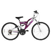 Unbranded Flight Vortex Girls 24 Dual Suspension Bike