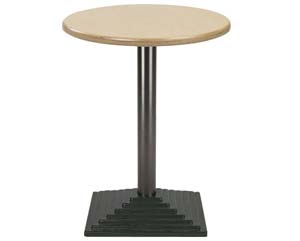 Unbranded Florida black square base bistro table