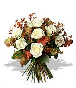 Flowers - A Dozen White Roses