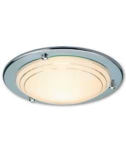 Flush Light Fitting - Chrome Finish