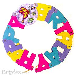 Fluttering Butterflies - Letter banner (2.3m)