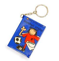 Football Crazy Keyring Notebook / Note pad