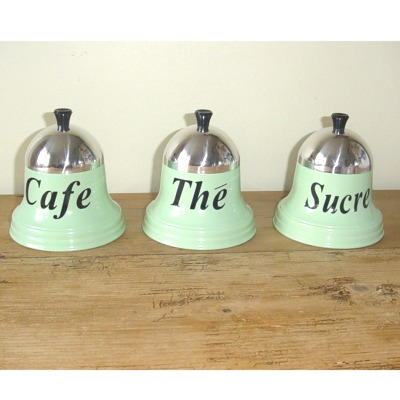French Bell Tea Coffee & Sugar - Green