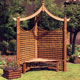 Unbranded FSC Corner Pergola with Seat