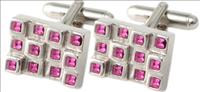 Unbranded Fuchsia Rock Cufflinks by Ian Flaherty