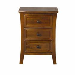 Unbranded Furniturelink - Cirrus  3 Drawer Bedside Table