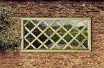 Unbranded Garden Mirror Lattice Window: 0.6 x 1.2 meters - (2ft x 4ft)