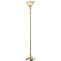 Garsden Scroll Floor Lamp Satin Brass Finish