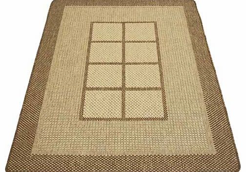 Unbranded Gel Backed Flatwave Rug 120x170cm - Natural