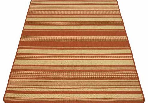 Unbranded Gel Backed Flatwave Stripe Rug 120x170cm -