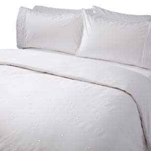 Georgina Duvet Cover- Double- White