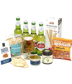 Unbranded Gift Hamper - Beers and Bites - Beer Hamper