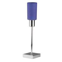 Gios Single Table Light Chrome Finish with Blue Shade