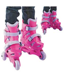 Unbranded Girls Tri Skates to In-Line Skates