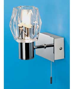 Unbranded Glacier Chrome Bathroom Wall Light