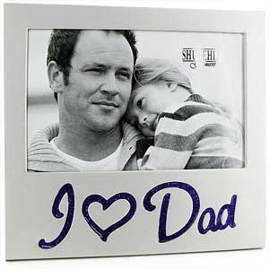 Unbranded Glitter I Love Dad 6 x 4 Photo Frame