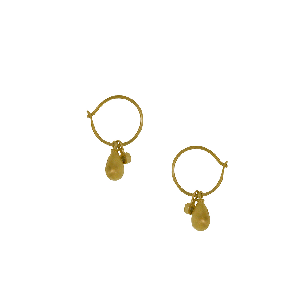 Unbranded Golden Teardrop Hoops