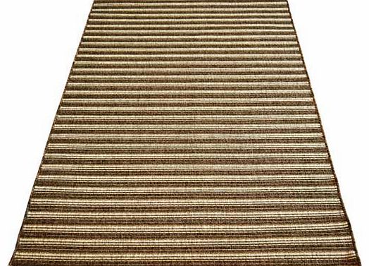 Grace Stripe Flatware Rug - Walnut - 120 x 170cm