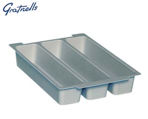 Unbranded Gratnell shallow tray divider 3 compartment