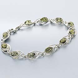 Green Amber Bracelet