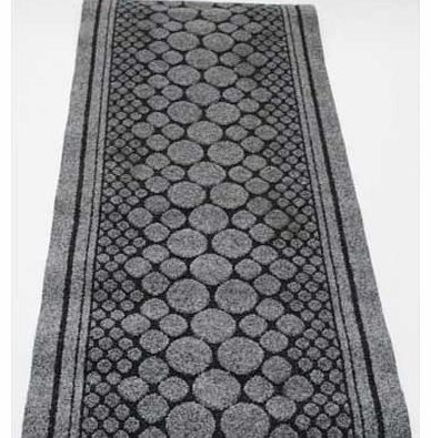 Grey Pebbles Polypropylene Runner - 150cm x 67cm